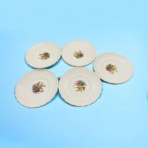 8 Spode Heath & Rose Plates - 5”